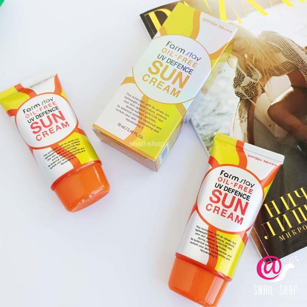 FARMSTAY Солнцезащитный обезжиренный крем Oil-Free Uv Defence Sun Cream SPF 50+ PA+++