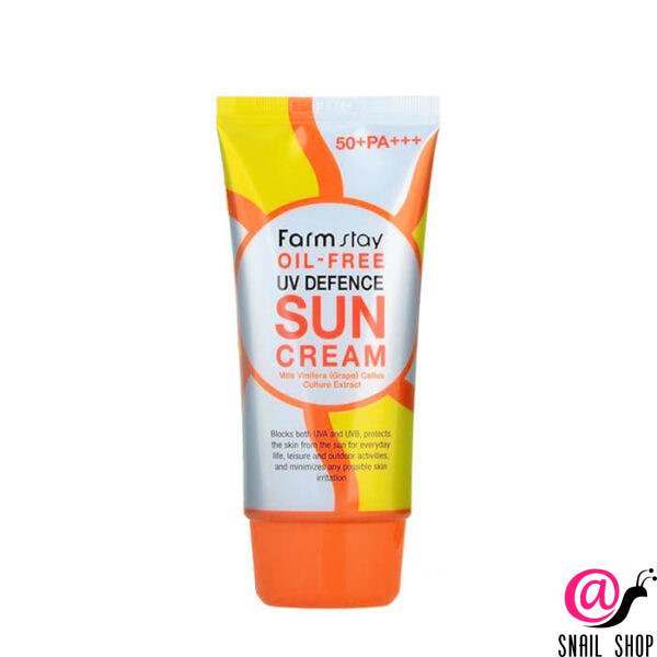 FARMSTAY Солнцезащитный обезжиренный крем Oil-Free Uv Defence Sun Cream SPF 50+ PA+++