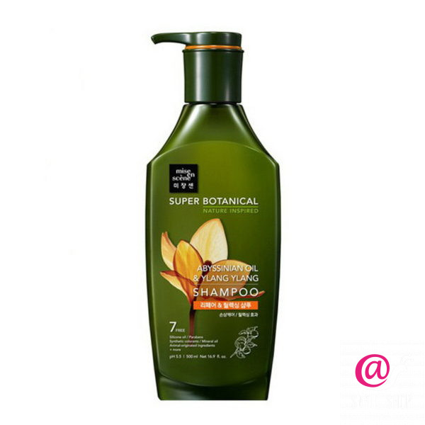 MISE EN SCENE Шампунь для волос с абиссинским маслом Super Botanical Abyssinian Oil Ylang Ylang Sham