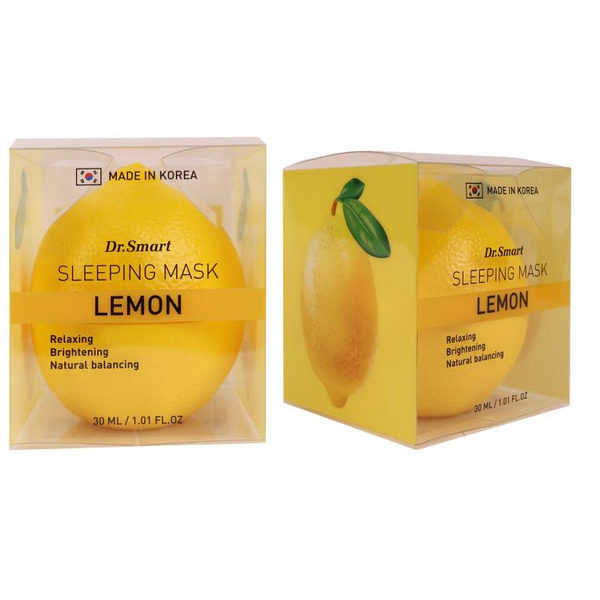 DR. SMART Крем-маска ночная Тонизирующий ночной уход с экстрактом лимона Sleeping Mask Lemon