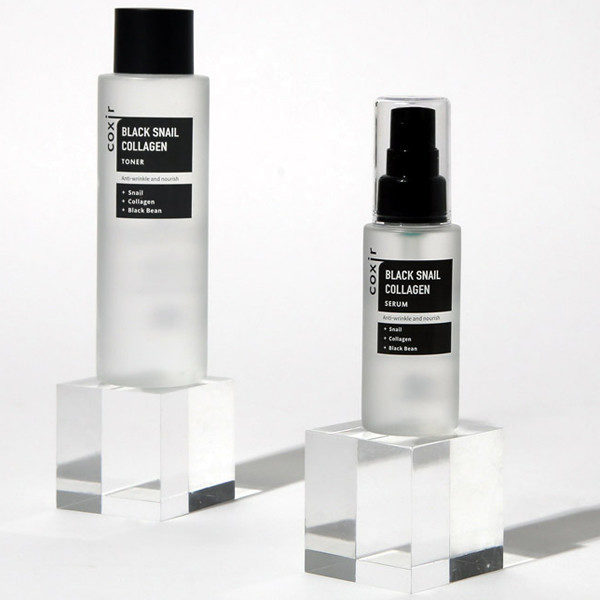 COXIR Тонер против морщин с коллагеном и муцином черной улитки Black Snail Collagen Toner