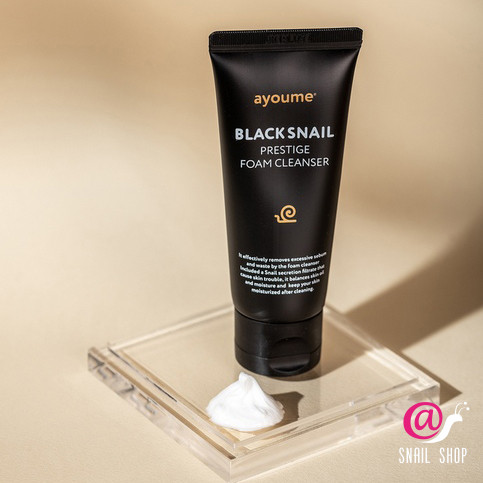 AYOUME Пенка для умывания с муцином черной улитки BLACK SNAIL PRESTIGE FOAM CLEANSER