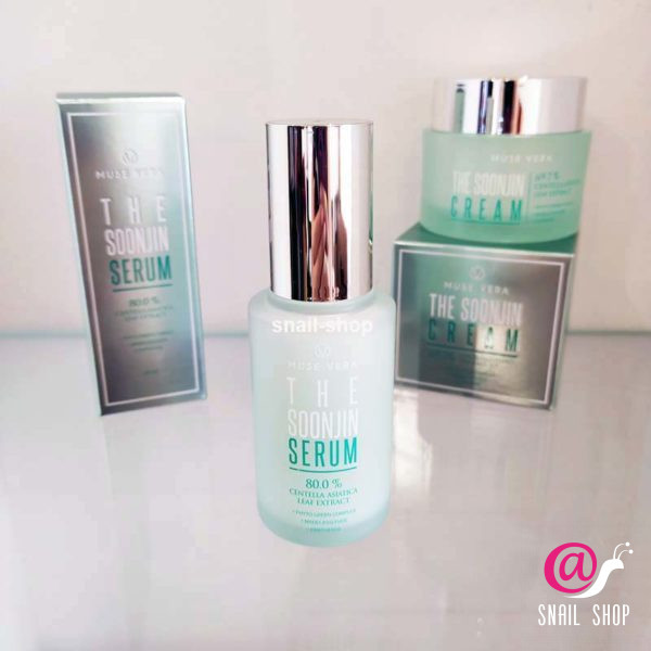 MUSEVERA Сыворотка для чувствительной кожи  с центеллой THE SOONJIN SERUM