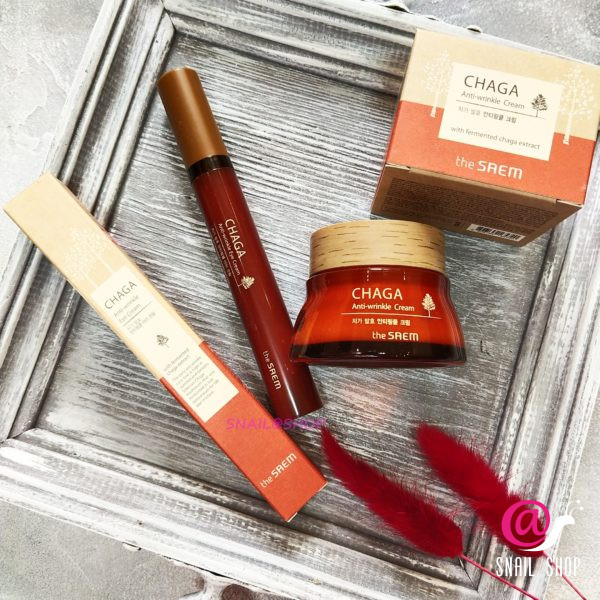 THE SAEM Крем для лица антивозрастной с экстрактом чаги CHAGA Anti-wrinkle Cream