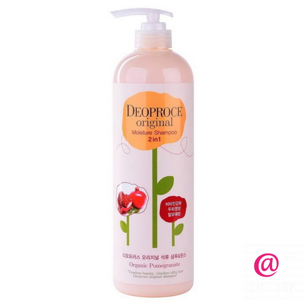 DEOPROCE Шампунь-бальзам 2 в 1 Гранат Original Moisture 2 in 1 Shampoo Pomegranate