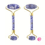 JADE ROLLER Роллер для массажа лица из содалита синяя точка