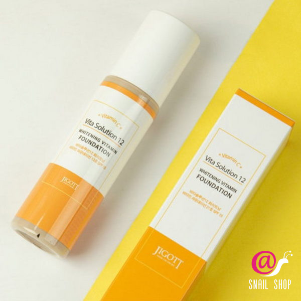 JIGOTT Тональный крем Vita Solution 12 Whitening Vitamin Foundation