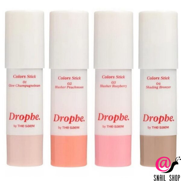 THE SAEM Кремовые румяна-стик для естественного сияния Drop Be Colors Stick Blusher
