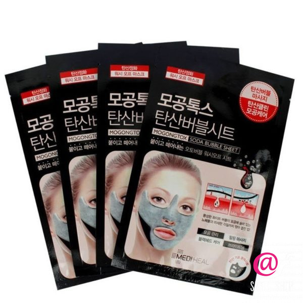 MEDIHEAL Маска для лица Pore tox soda bubble sheet mask