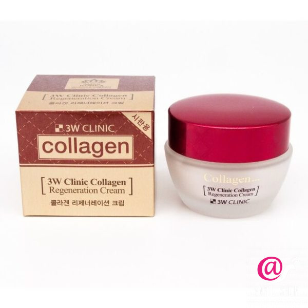 3W CLINIC Восстанавливающий крем для лица с коллагеном Collagen Regeneration Cream