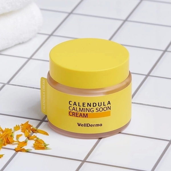 WELLDERMA Крем для лица с календулой для чувствительной кожи Calendula Calming Soon Cream