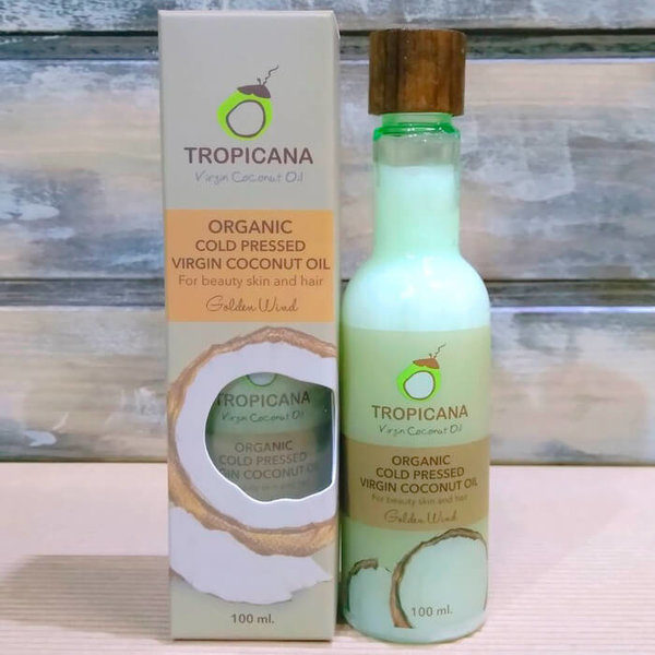 TROPICANA Масло для кожи и волос ГОЛУБЫЕ НЕБЕСА Organic Cold Pressed Virgin Coconut Oil Blue Sky
