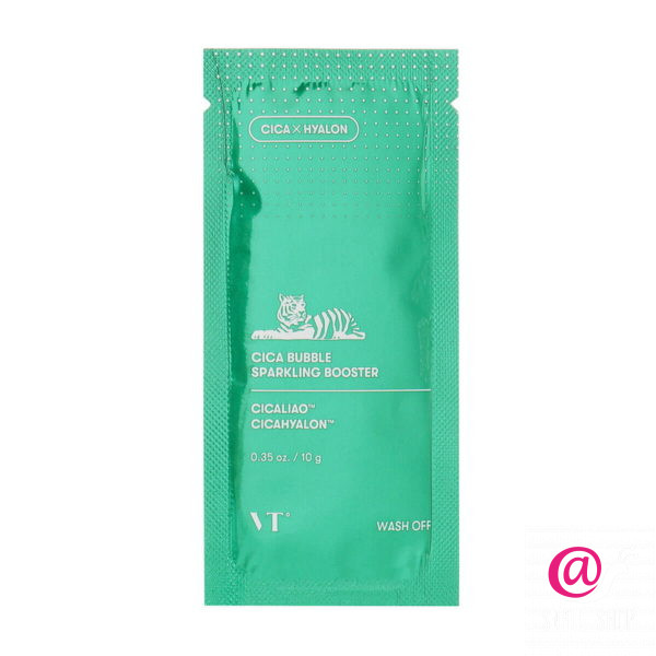 VT Успокаивающая пузырьковая маска с центеллой Cica Bubble Sparkling Booster