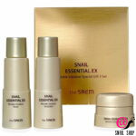 THE SAEM Набор миниатюр антивозрастной с муцином улитки Snail Essential EX Wrinkle Solution