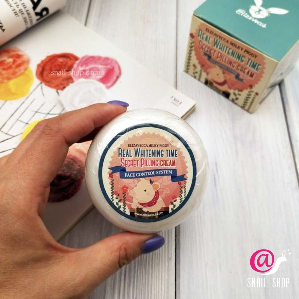 уценка ELIZAVECCA Увлажняющий крем Milky Piggy Real Whitening Time Secret Pilling Cream