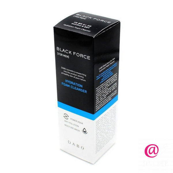 DABO Мужская пенка для умывания увлажняющая Homme Black Force Hydration Foam Cleanser