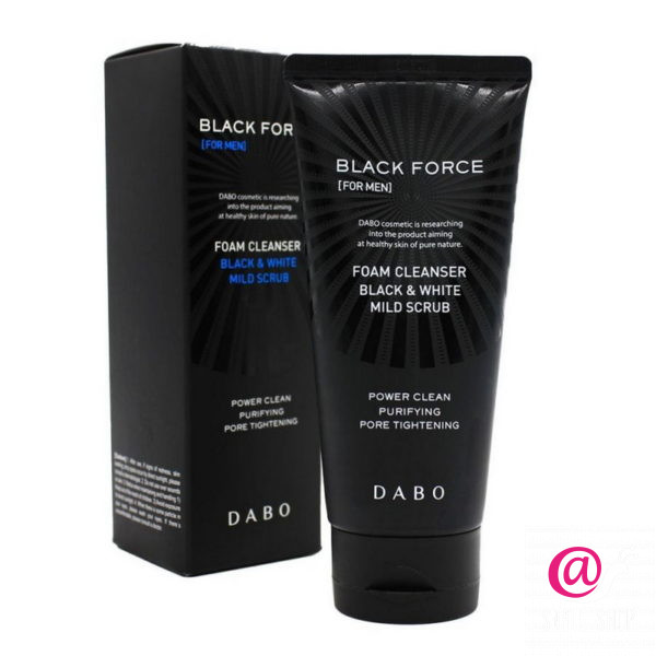 DABO Мужская пенка-скраб для умывания с черным углем Homme Black Force Foam Cleanser