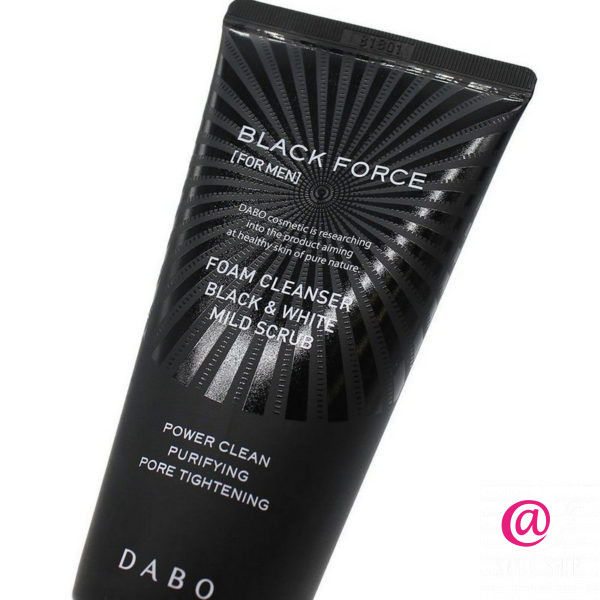DABO Мужская пенка-скраб для умывания с черным углем Homme Black Force Foam Cleanser