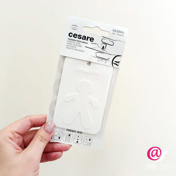CESARE CARD Аромакарточка для автомобиля белая FRESH AIR Свежий воздух