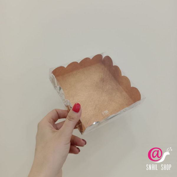 Коробка с прозрачной крышкой "Счастье рядом с тобой" 13*13*3см
