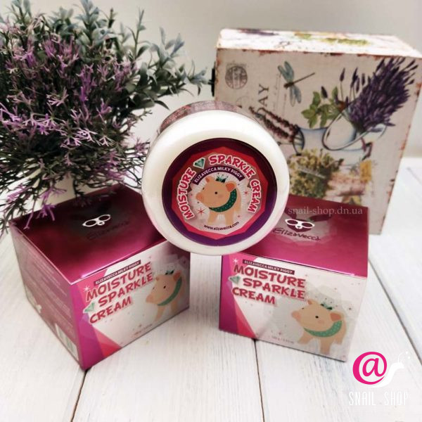 уценка ELIZAVECCA Увлажняющий крем для сияния кожи Milky Piggy Moisture Sparkle Cream