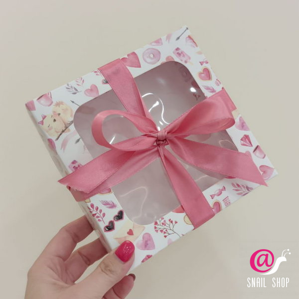 Коробка "СЕРДЦА" 15*15*3см