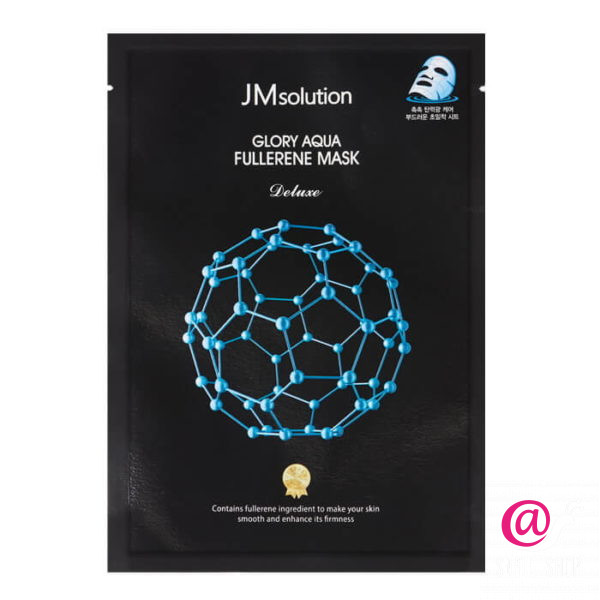 JM SOLUTION Антиоксидантная маска с фуллереном и пептидами Aqua Fullerene Mask