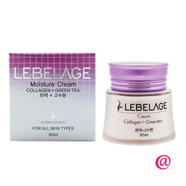 LEBELAGE Крем для лица увлажняющий с коллагеном и зеленым чаем Collagen + Green Tea Moisture Cream
