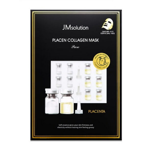 JM SOLUTION Плацентарная тканевая маска с коллагеном Placen Collagen Mask Pure