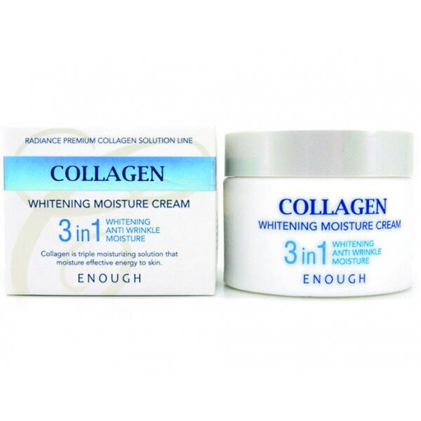 ENOUGH Питательный омолаживающий крем для лица Collagen Whitening Moisture Cream 3 in 1