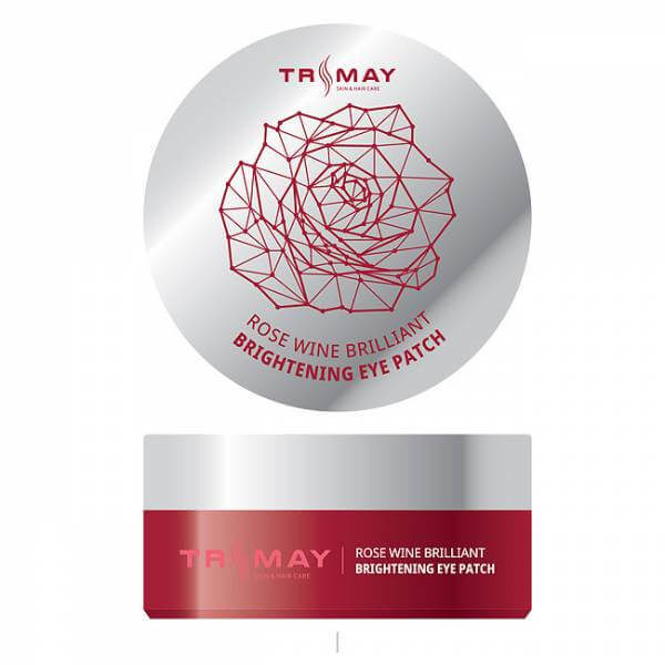 TRIMAY Патчи с розой и вином EGF Rose Wine Brightening Eye Patch