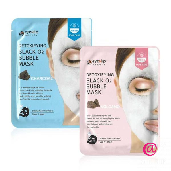 EYENLIP Кислородная тканевая маска Detoxifying Black O2 Bubble Mask