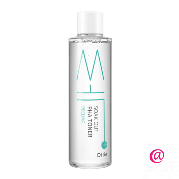 OTTIE Слабокислотный отшелушивающий тонер Soak out PHA Toner