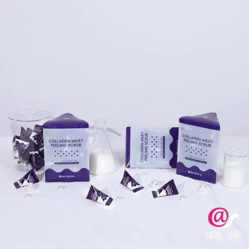 MIZON Молочный пилинг-скраб с коллагеном Collagen Milky Peeling Scrub
