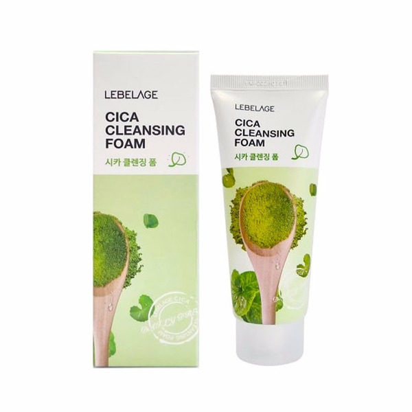 LEBELAGE Пенка для лица успокаивающая с экстрактом центеллы азиатской Cica Cleansing Foam 100мл