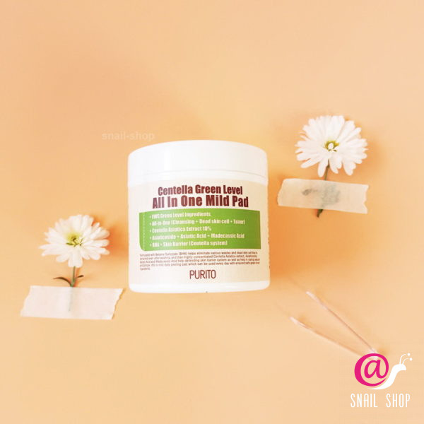 PURITO Пэды Centella Green Level All In One Mild Pad 70шт