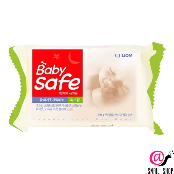 LION Мыло для стирки детских вещей Baby Safe Herbs Soap