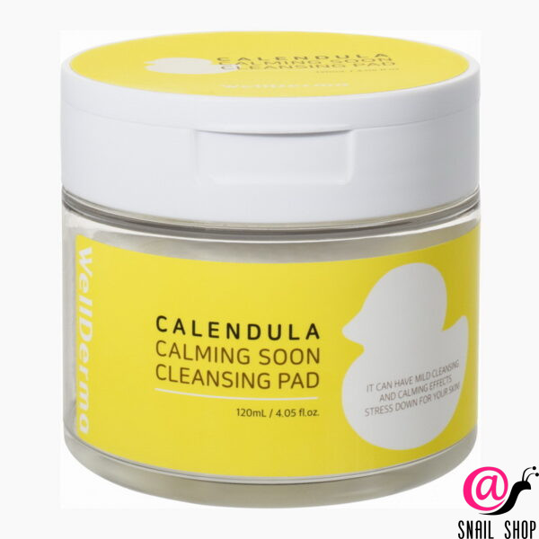 WELLDERMA Подушечки косметические, пропитанные тоником ОЧИЩЕНИЕ Calendula Calming Soon Cleansing Pad