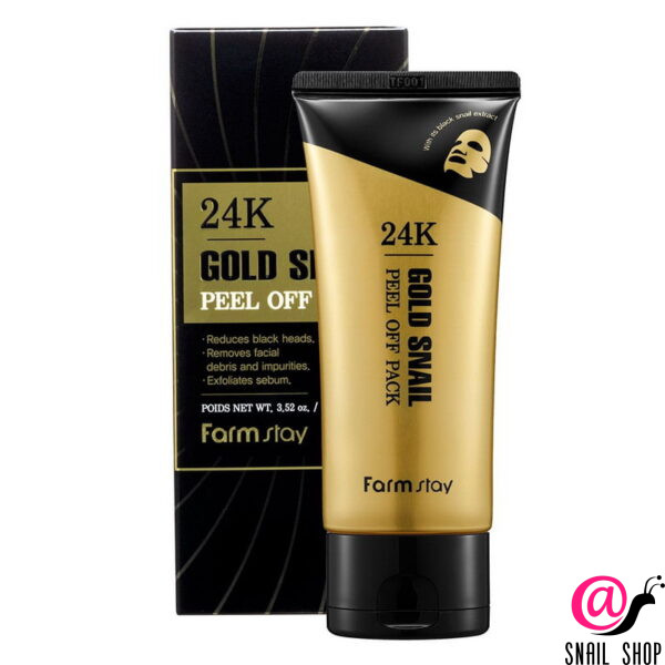 FARMSTAY Маска-пленка с золотом и муцином улитки 24K Gold Snail Peel Off Pack