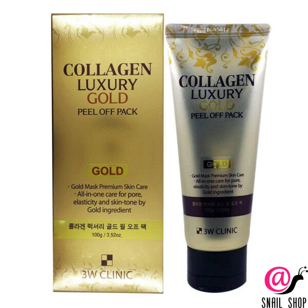 3W CLINIC Золотая маска-плёнка с коллагеном Collagen Luxury Gold Peel Off Pack