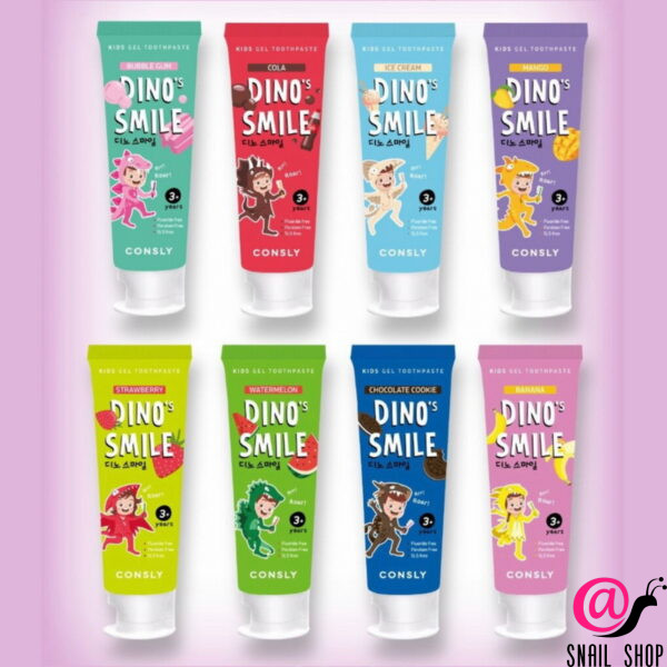 CONSLY Детская гелевая зубная паста Dino's Smile