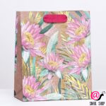 Пакет крафт "Хризантемы" 18 х 22,3 х 10 см