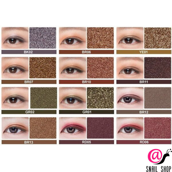 THE SAEM Тени для век мерцающие Saemmul Single Shadow (Shimmer)