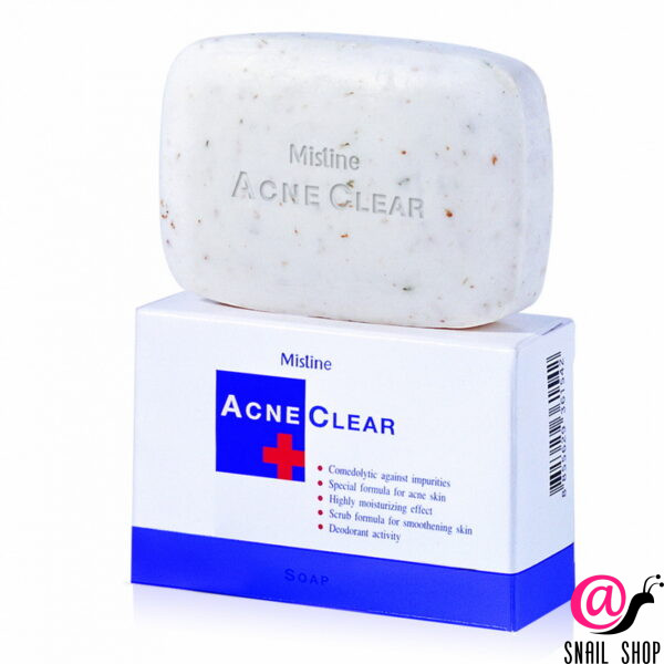 MISTINE Мыло для лица и тела от угрей и прыщей Acne Clear Soap