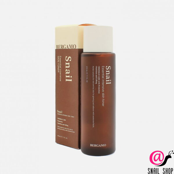 BERGAMO Тонер для лица с муцином улитки Snail Essential Intensive Skin Toner
