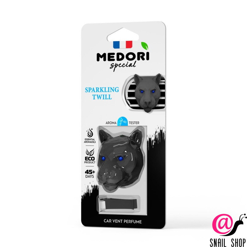 MEDORI Ароматизатор для автомобиля SPARKLING TWILL на дефлектор