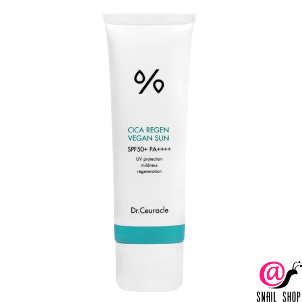 DR.CEURACLE Солнцезащитный веганский крем с центеллой Cica Vegan Sun Gel SPF 50 PA++++