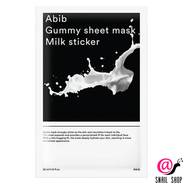 ABIB Маска тканевая питательная с молочными протеинами Mask Sheet Gummy Milk Sticker