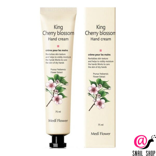 MEDI FLOWER Крем для рук с экстарктом королевской вишни Hand Cream King Cherry Blossom