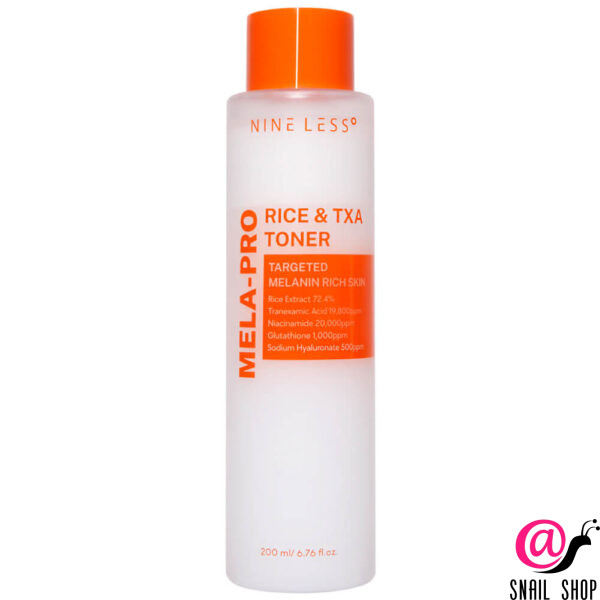 NINE LESS Осветляющий рисовый тонер MELA-PRO Rice & TXA Toner